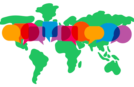 World with talk bubbles 